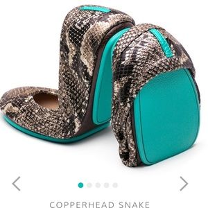 Tieks Copperhead Snake Flats Size 8